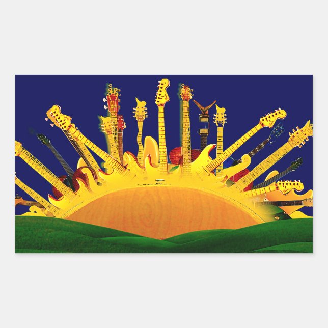 ELECTRIC SUNSET! STICKER (Front)