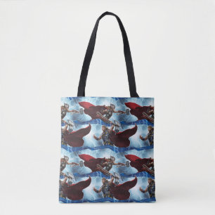 Electric Thor and Mighty Thor Pattern Tote Bag