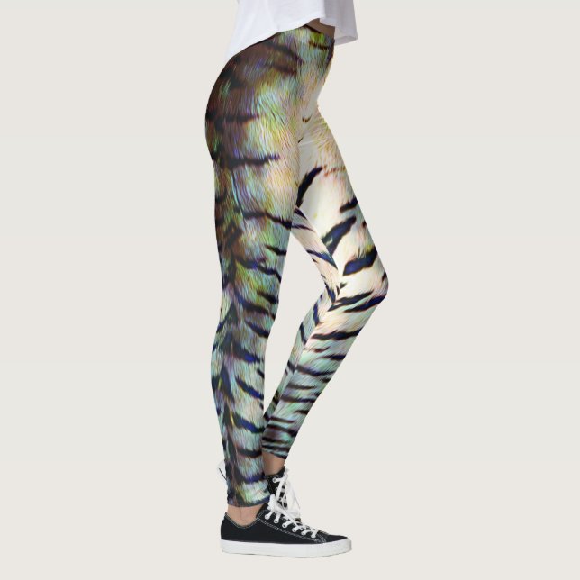 Electric Tiger Skin Print Leggings (Right)