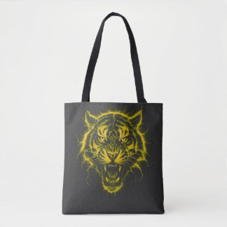 Electric Tiger T-Shirt Tote Bag