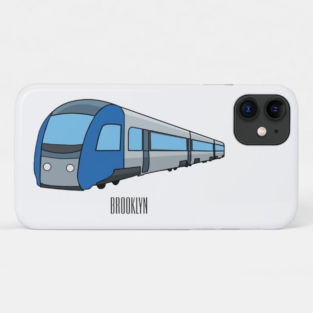 Electric train cartoon illustration Case-Mate iPhone case (Back (Horizontal))