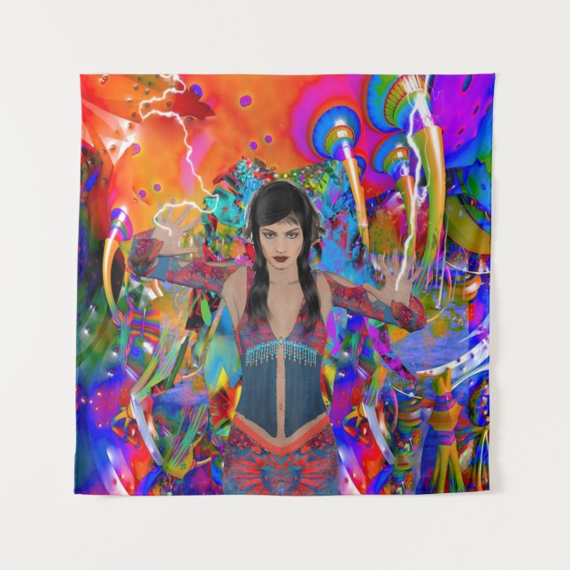 Electric Traveller Tapestry (Front)