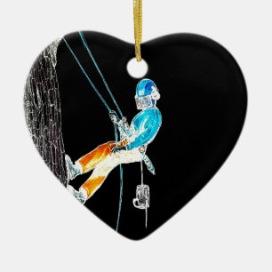 Electric Tree Surgeon Arborist chainsaw Ceramic Ornament
