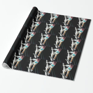 Electric Tree Surgeon Arborist chainsaw Wrapping Paper