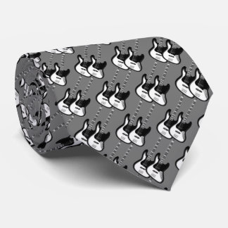 Electric Two Guitar Pattern  Tie