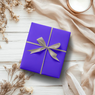 Electric Ultramarine Solid Colour   Classic Elegan Wrapping Paper