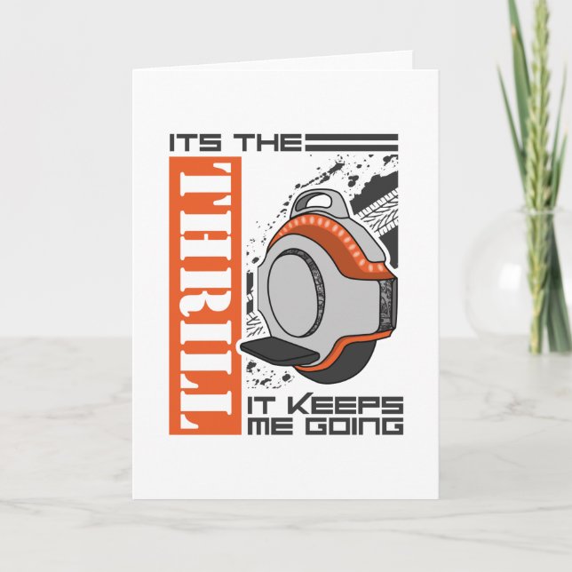 Electric Unicycle Monowheel Thrill EUC Card (Front)