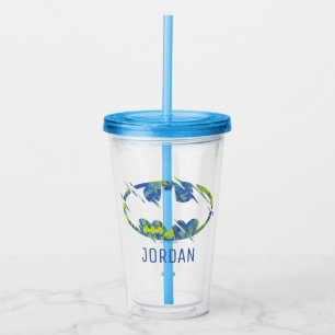 Electric Up Batman Symbol Acrylic Tumbler