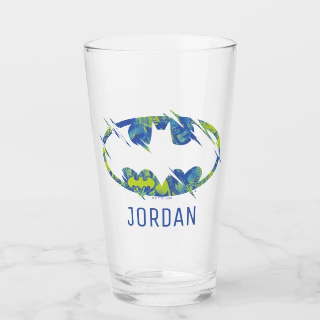 Electric Up Batman Symbol Glass (Front)