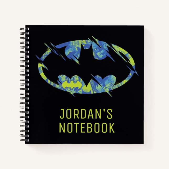 Electric Up Batman Symbol Notebook (Front)