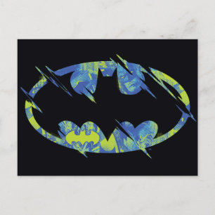 Electric Up Batman Symbol Postcard
