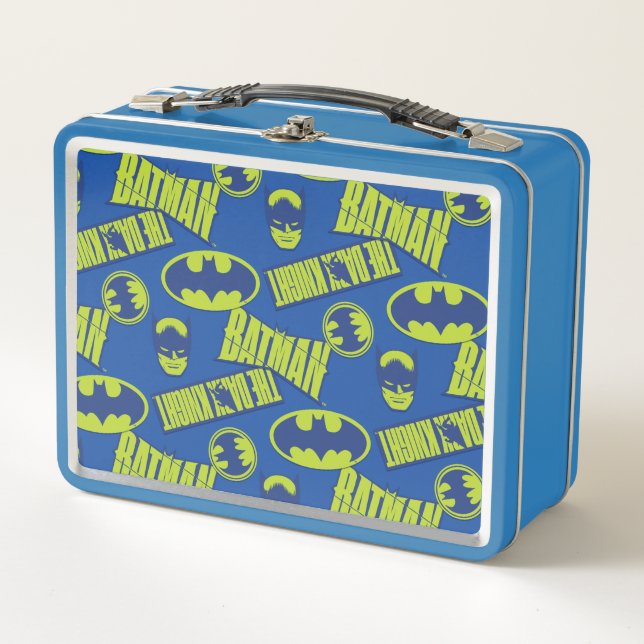 Electric Up Batman - The Dark Knight Pattern Metal Lunch Box (Front)