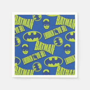 Electric Up Batman - The Dark Knight Pattern Napkin