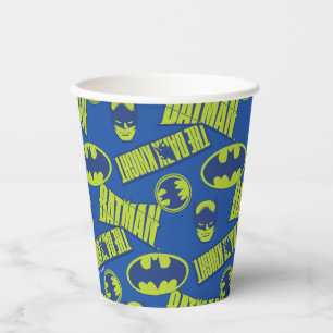 Electric Up Batman - The Dark Knight Pattern Paper Cups