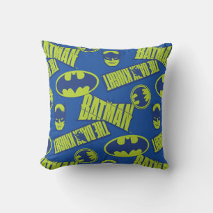Electric Up Batman - The Dark Knight Pattern Throw Pillow