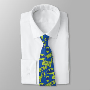 Electric Up Batman - The Dark Knight Pattern Tie
