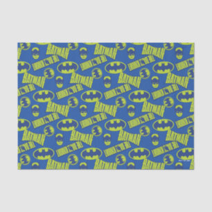 Electric Up Batman - The Dark Knight Pattern Tissue Paper