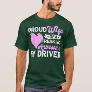 Electric Vehicle Car Electrical EV Driver Wife T-Shirt