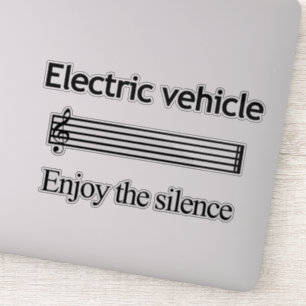 Electric Vehicle Custom-Cut Vinyl Stickers