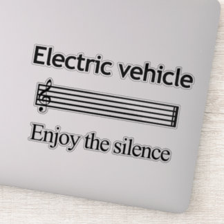 Electric Vehicle Custom-Cut Vinyl Stickers