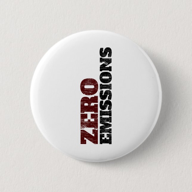Electric Vehicle Zero Emissions Ev Car Driver Elec 2 Inch Round Button (Front)