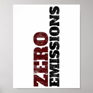 Electric Vehicle Zero Emissions Ev Car Driver Elec Poster