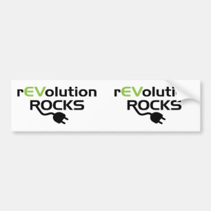 Electric Vehicles Rocks Bumper Sticker