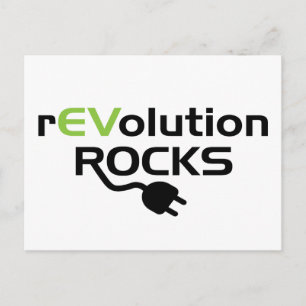 Electric Vehicles Rocks - EV Postcard