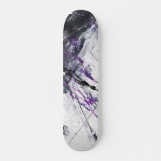 Electric Violet Marble Abstract Skateboard
