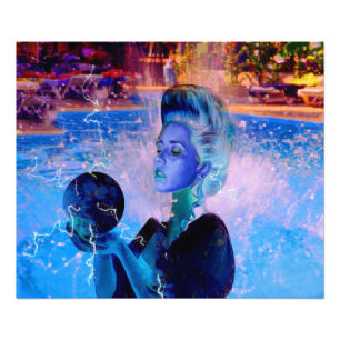 Electric witch photo print