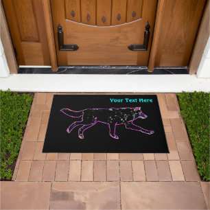 Electric Wolf Doormat
