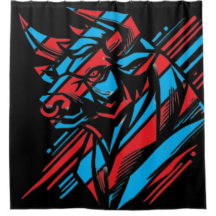 Electric Wolf Geometric Design