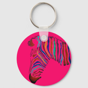 Electric Zebra. Keychain