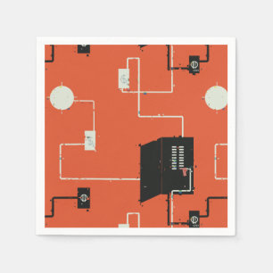 Electrical Circuits Paper Napkin