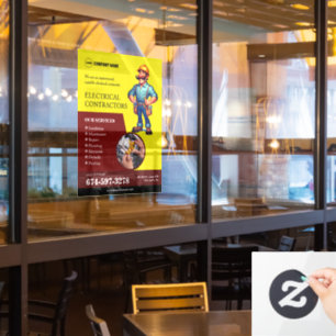 Electrical Contractors Window Cling