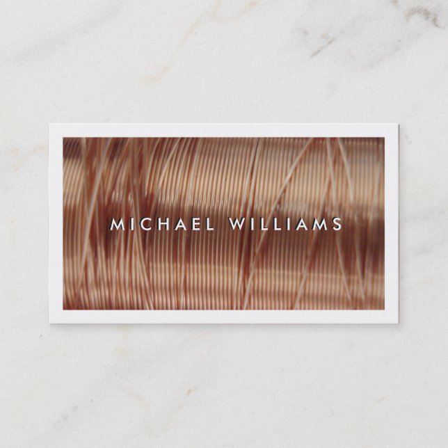 electrical copper thread business card (Front)