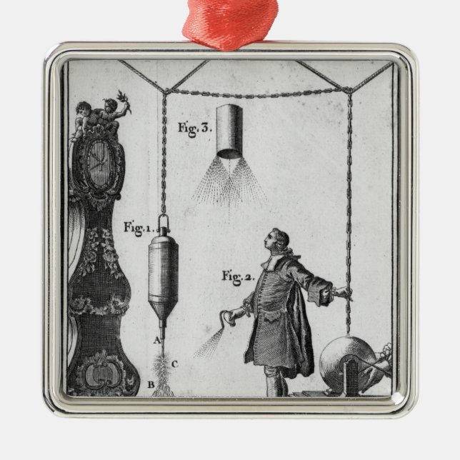 Electrical discharge of bodies metal ornament (Front)