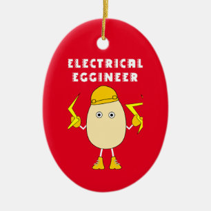 Electrical Eggineer Ceramic Ornament