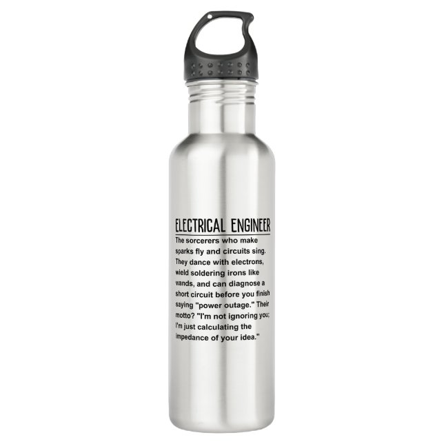 Electrical engineer 710 ml water bottle (Front)