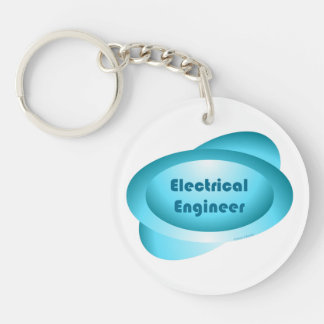Electrical Engineer Blue Keychain