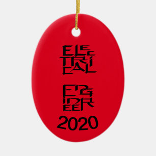 Electrical Engineer Character Ceramic Ornament
