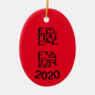 Electrical Engineer Character Ceramic Ornament