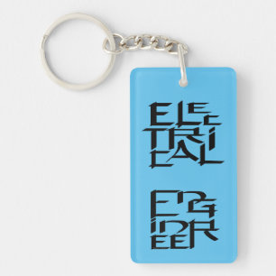 Electrical Engineer Character Keychain