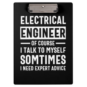 Electrical engineer clipboard