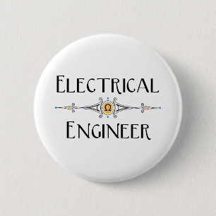 Electrical Engineer Decorative Line 2 Inch Round Button