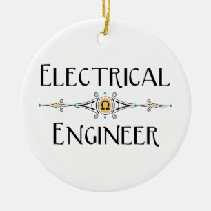 Electrical Engineer Decorative Line Ceramic Ornament