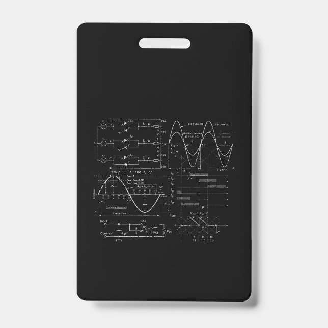 Electrical Engineer Electrician Unique Gift Badge (Front)