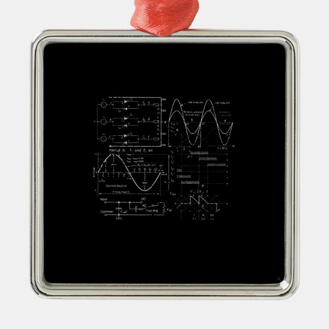 Electrical Engineer Electrician Unique Gift Metal Ornament (Front)