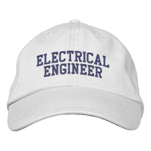 Electrical Engineer Engineering Typography Embroidered Hat