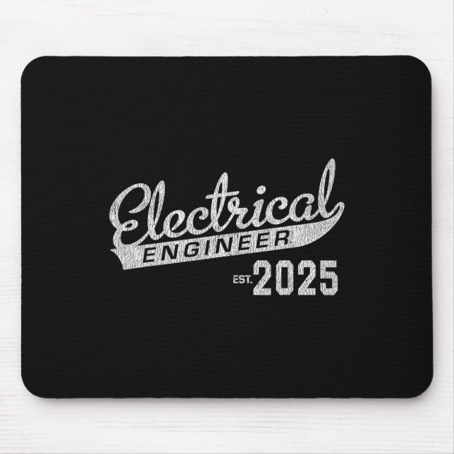 Electrical Engineer Graduation 2025  Mouse Pad (Front)